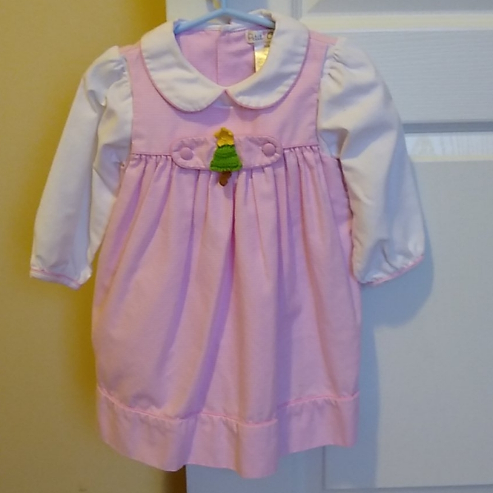 Pink Christmas dress